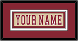 Boston College Hockey Nameplate - Alternate Gold - Double Mat 3