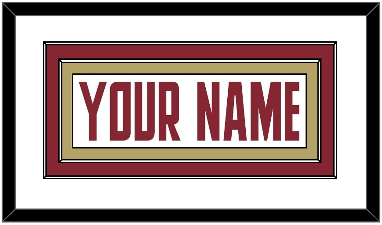 Boston College Hockey Nameplate - Home White (2011-2015) - Signature Tier 1