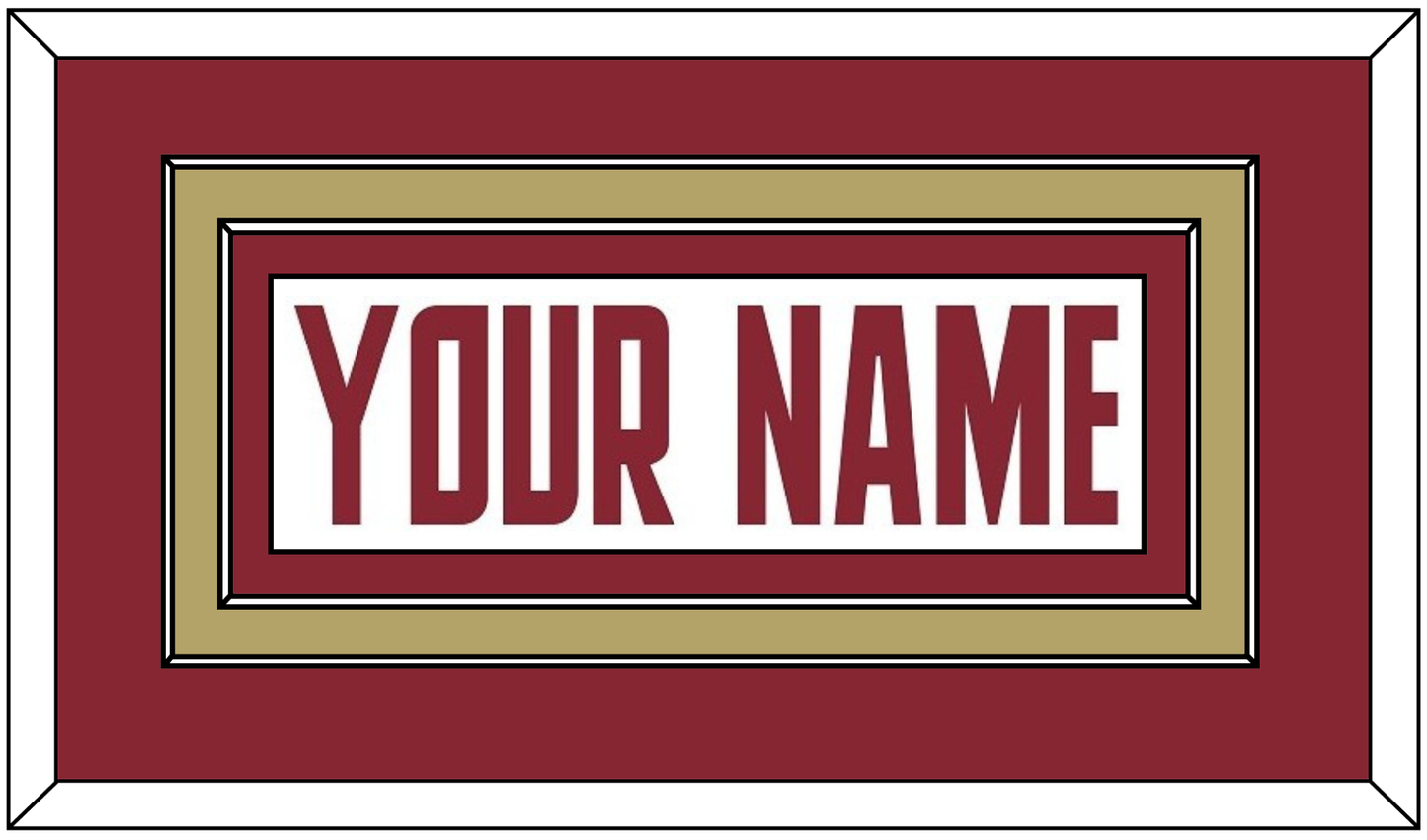 Boston College Hockey Nameplate - Home White (2011-2015) - Signature Tier 2