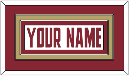 Boston College Hockey Nameplate - Home White (2011-2015) - Signature Tier 2