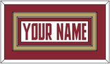 Boston College Hockey Nameplate - Home White (2011-2015) - Double Mat 2