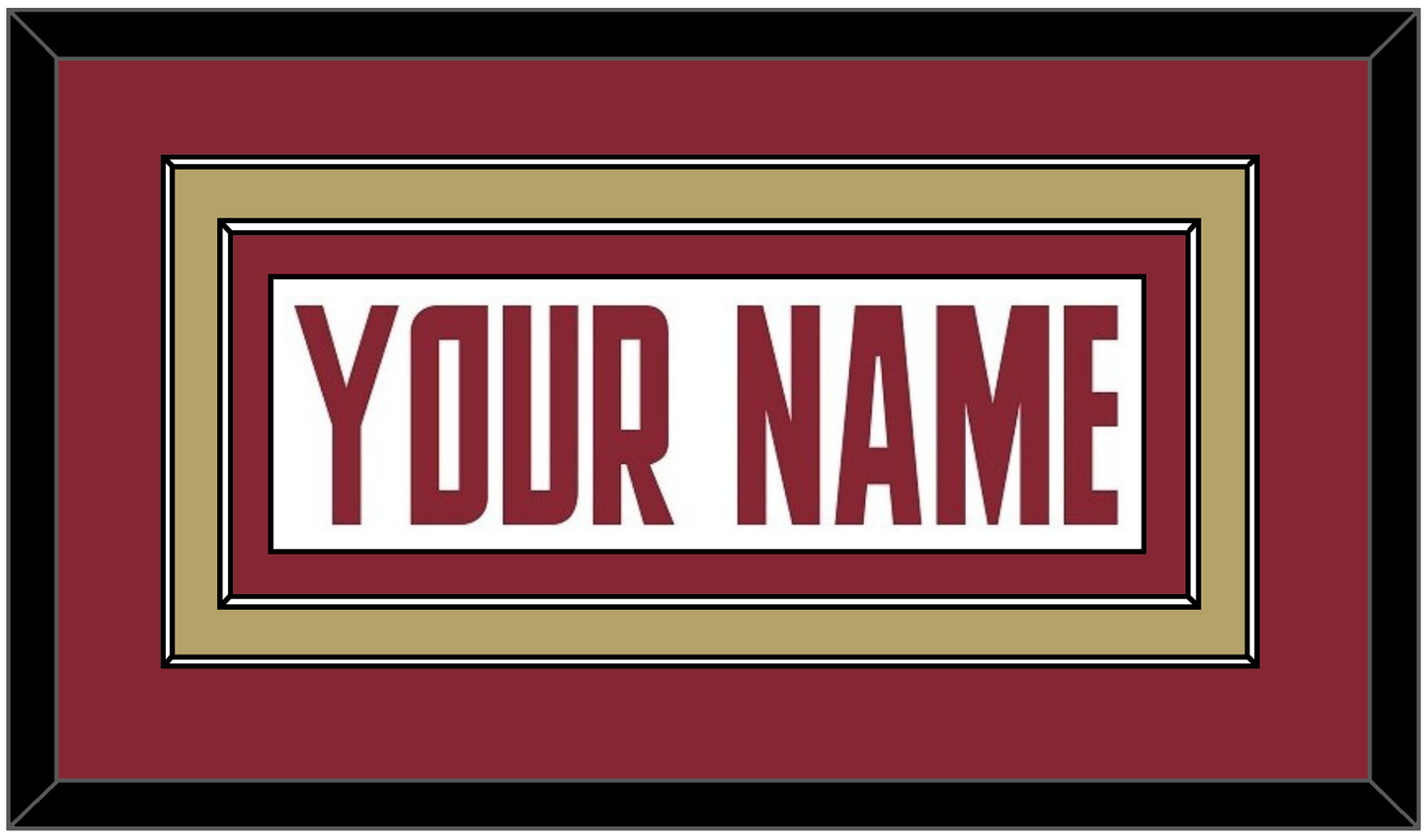 Boston College Hockey Nameplate - Home White (2011-2015) - Signature Tier 2