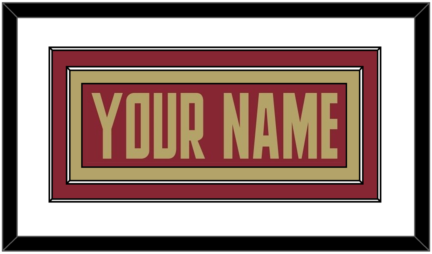 Boston College Hockey Nameplate - Road Maroon (2011-2015) - Signature Tier 1