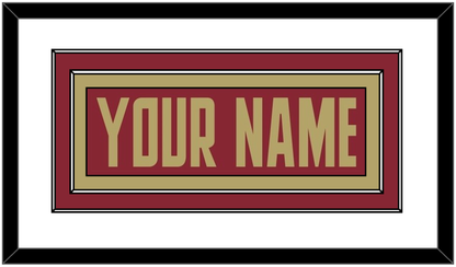Boston College Hockey Nameplate - Road Maroon (2011-2015) - Signature Tier 1