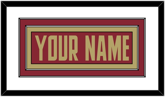 Boston College Hockey Nameplate - Road Maroon (2011-2015) - Signature Tier 1