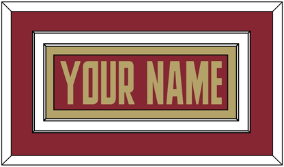 Boston College Hockey Nameplate - Road Maroon (2011-2015) - Signature Tier 2