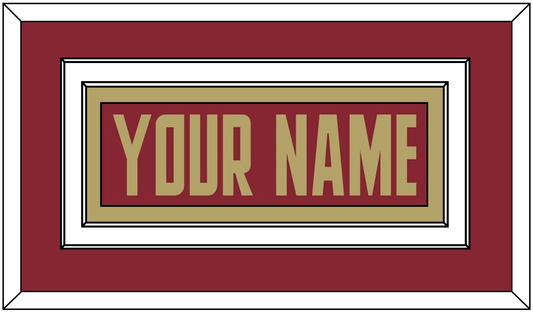 Boston College Hockey Nameplate - Road Maroon (2011-2015) - Signature Tier 2