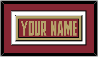 Boston College Hockey Nameplate - Road Maroon (2011-2015) - Signature Tier 2