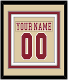 Boston College Nameplate & Number (Back) Combined - Alternate Gold - Triple Mat 2