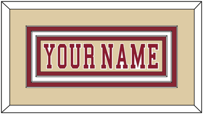 Boston College Hockey Nameplate - Alternate Gold - Premier Tier 1