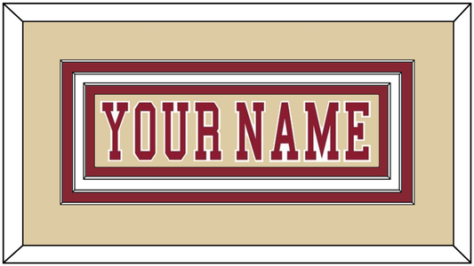 Boston College Hockey Nameplate - Alternate Gold - Premier Tier 1