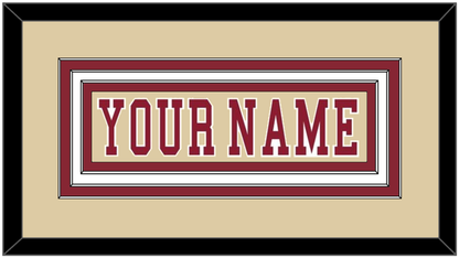 Boston College Hockey Nameplate - Alternate Gold - Premier Tier 1