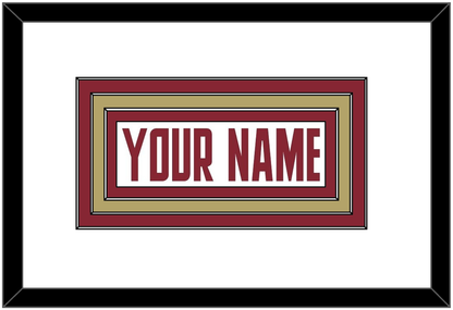 Boston College Hockey Nameplate - Home White (2011-2015) - Premier Tier 1