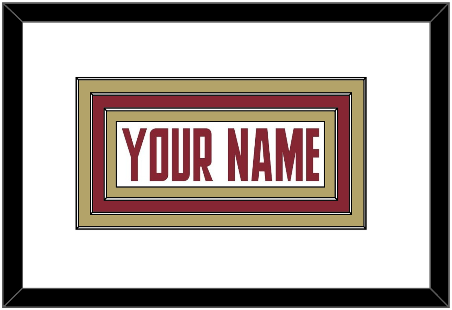Boston College Hockey Nameplate - Home White (2011-2015) - Premier Tier 2