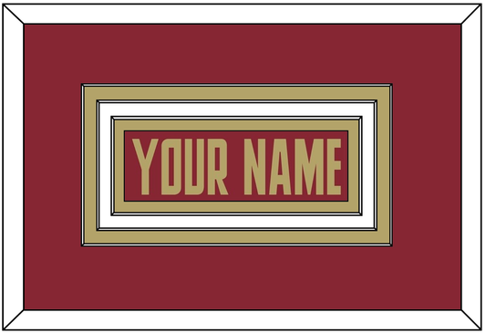 Boston College Hockey Nameplate - Road Maroon (2011-2015) - Premier Tier 1