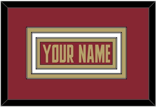 Boston College Hockey Nameplate - Road Maroon (2011-2015) - Premier Tier 1
