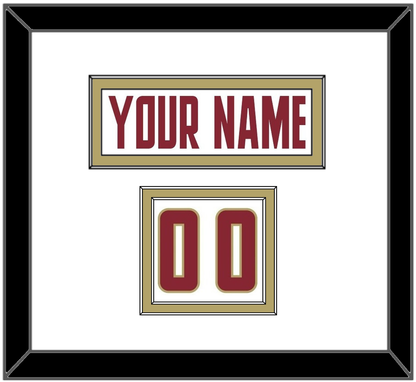 Boston College Nameplate & Number (Shoulder) - Home White (2011-2015) - Signature Tier 1