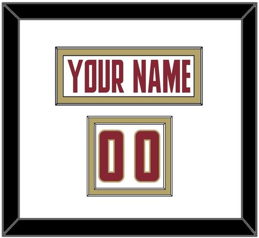 Boston College Nameplate & Number (Shoulder) - Home White (2011-2015) - Signature Tier 1