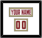 Boston College Nameplate & Number (Shoulder) - Home White (2011-2015) - Double Mat 1