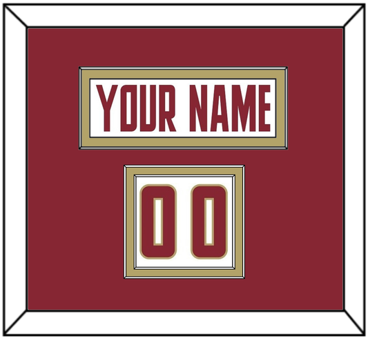 Boston College Nameplate & Number (Shoulder) - Home White (2011-2015) - Signature Tier 2