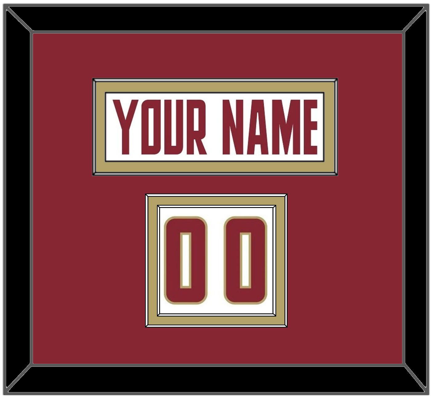 Boston College Nameplate & Number (Shoulder) - Home White (2011-2015) - Signature Tier 2