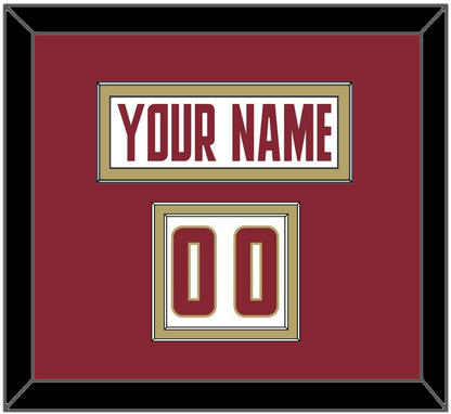 Boston College Nameplate & Number (Shoulder) - Home White (2011-2015) - Signature Tier 2