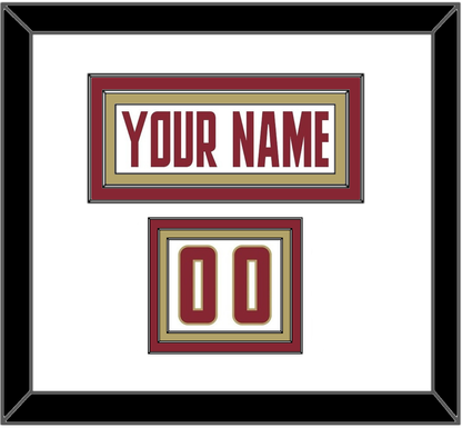 Boston College Nameplate & Number (Shoulder) - Home White (2011-2015) - Premier Tier 1