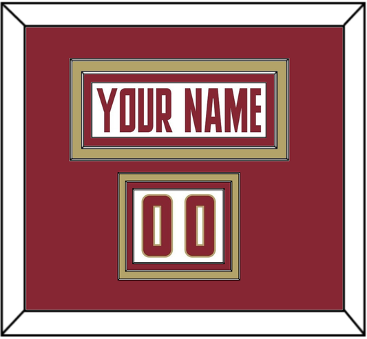 Boston College Nameplate & Number (Shoulder) - Home White (2011-2015) - Premier Tier 2