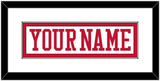 Boston Hockey Nameplate - Home White - Single Mat 1