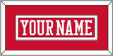 Boston Hockey Nameplate - Road Red - Single Mat 1