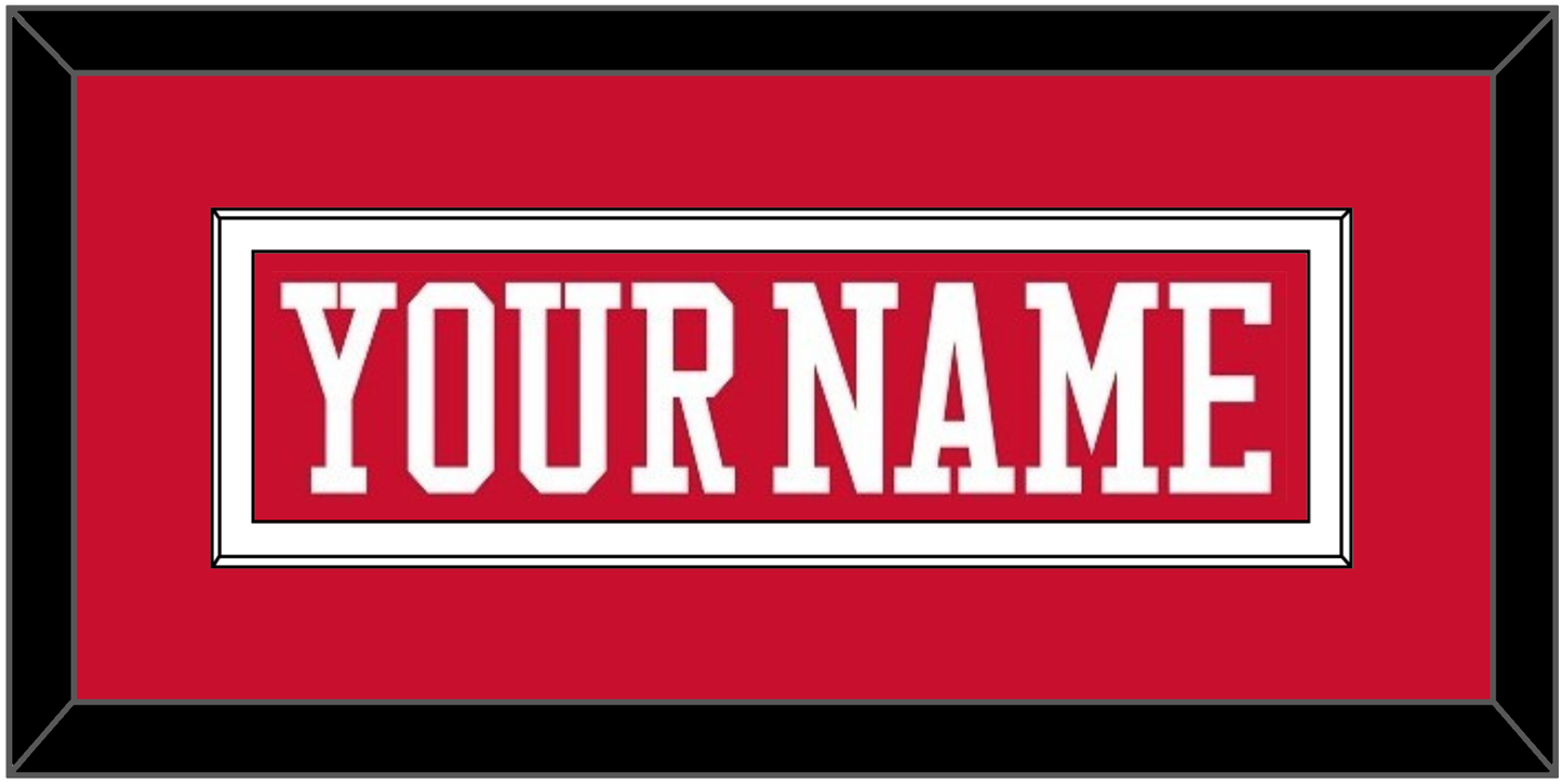 Boston Hockey Nameplate - Road Red - Essential Tier 1