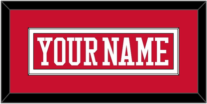 Boston Hockey Nameplate - Road Red - Essential Tier 1
