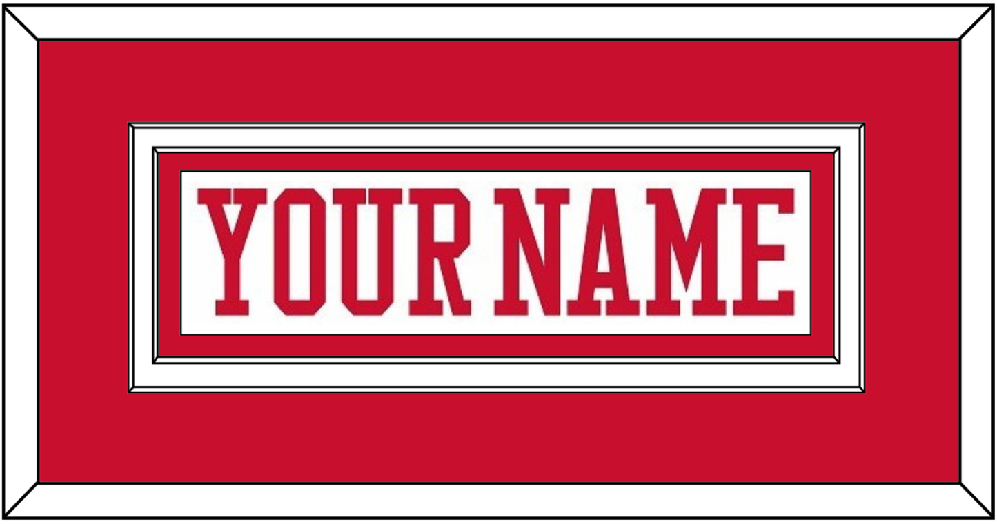 Boston Hockey Nameplate - Home White - Signature Tier 1