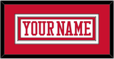 Boston Hockey Nameplate - Home White - Double Mat 1