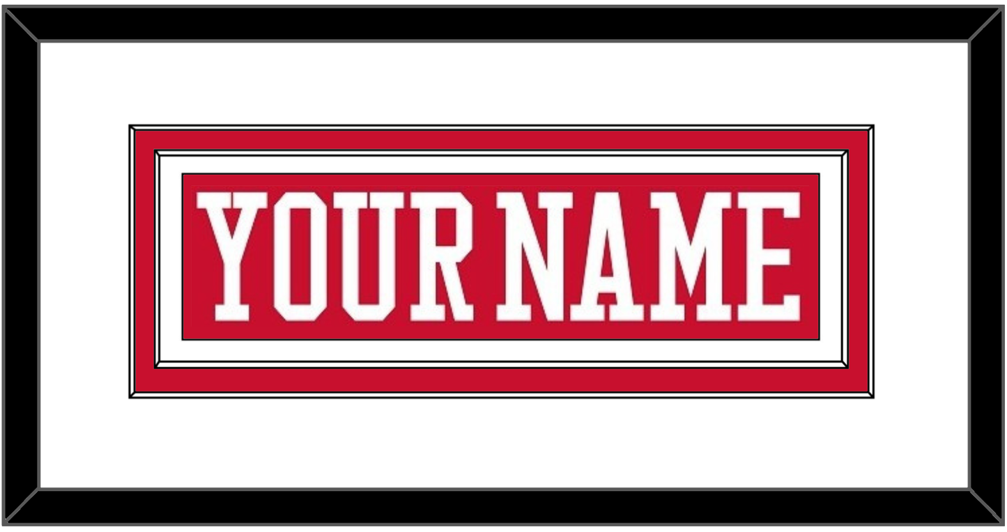Boston Hockey Nameplate - Road Red - Signature Tier 1
