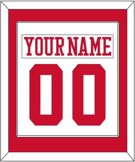 Boston Nameplate & Number (Back) Combined - Home White - Essential Tier 1