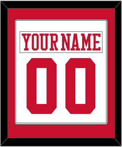Boston Nameplate & Number (Back) Combined - Home White - Essential Tier 1