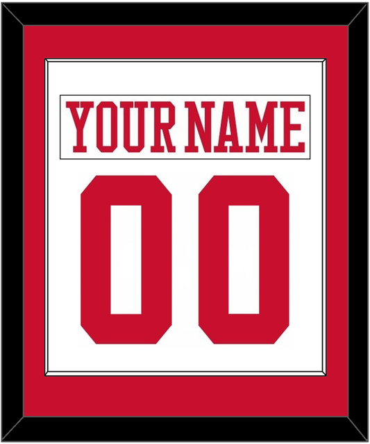 Boston Nameplate & Number (Back) Combined - Home White - Essential Tier 1