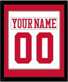 Boston Nameplate & Number (Back) Combined - Home White - Single Mat 1