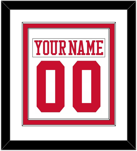Boston Nameplate & Number (Back) Combined - Home White - Signature Tier 1