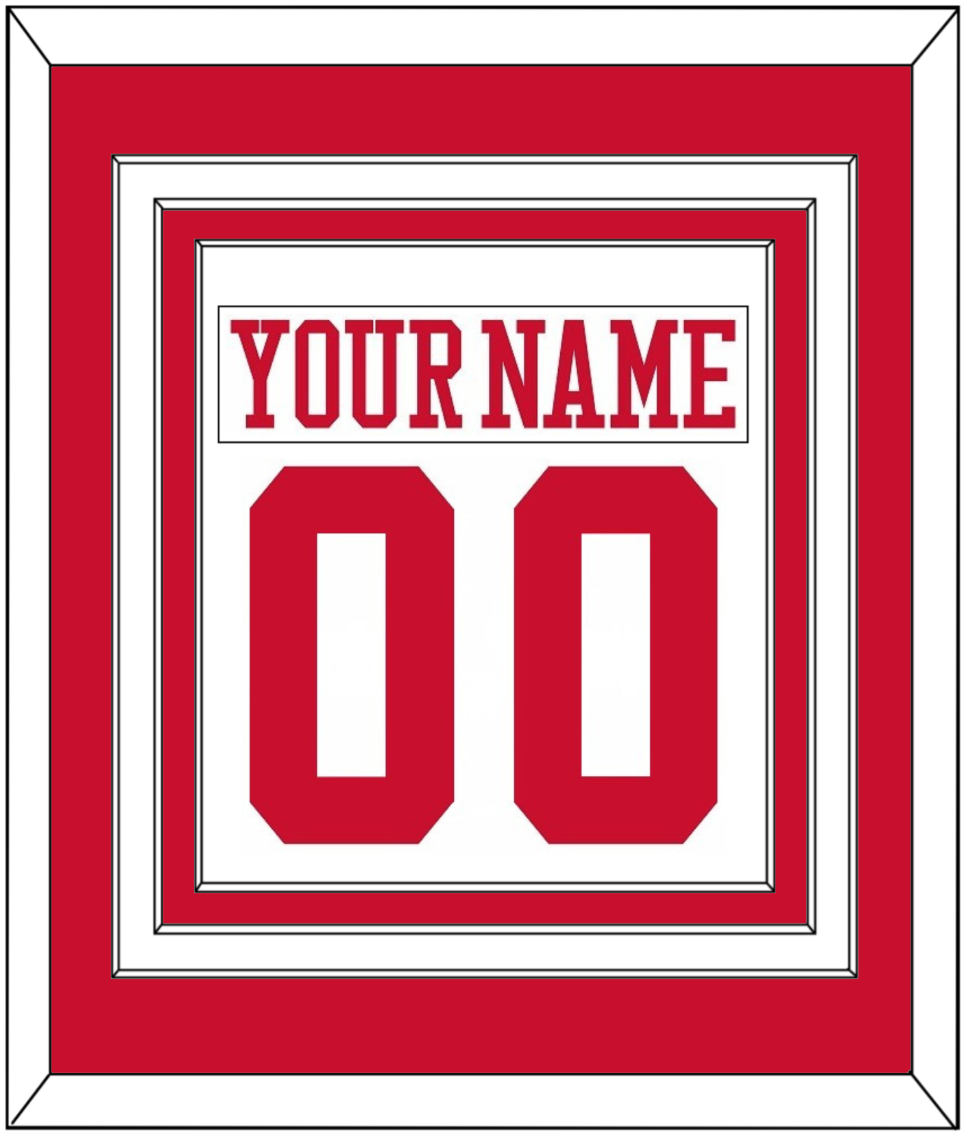 Boston Nameplate & Number (Back) Combined - Home White - Premier Tier 1