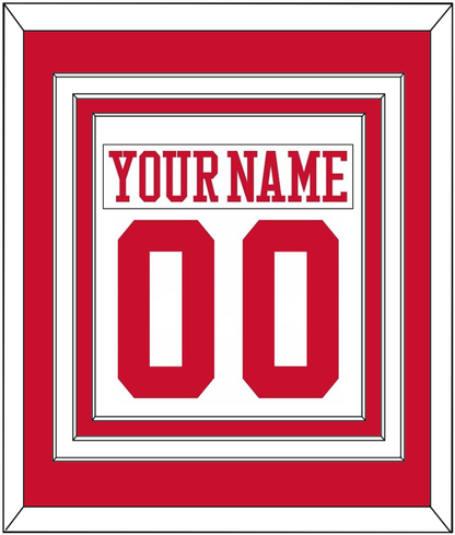 Boston Nameplate & Number (Back) Combined - Home White - Premier Tier 1