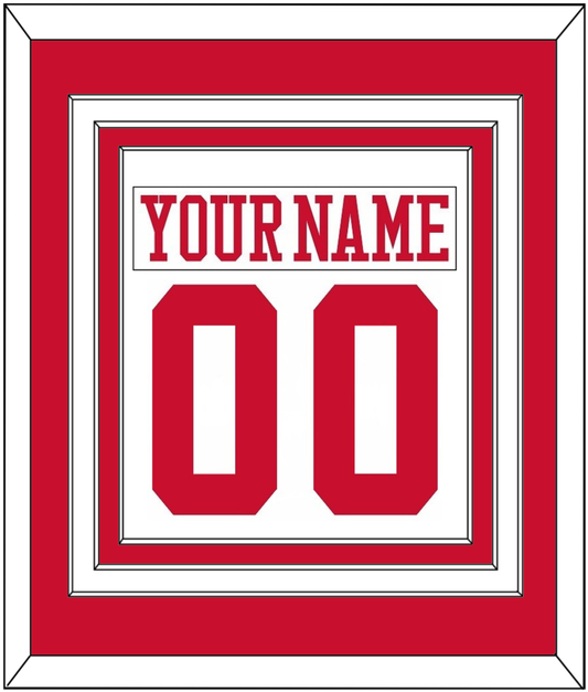 Boston Nameplate & Number (Back) Combined - Home White - Premier Tier 1