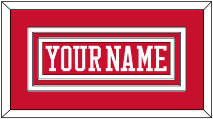 Boston Hockey Nameplate - Road Red - Premier Tier 1