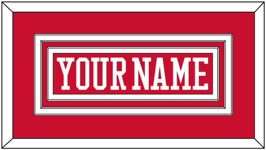 Boston Hockey Nameplate - Road Red - Premier Tier 1