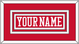 Boston Hockey Nameplate - Road Red - Triple Mat 1