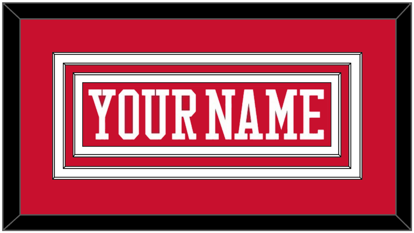 Boston Hockey Nameplate - Road Red - Premier Tier 1