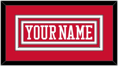 Boston Hockey Nameplate - Road Red - Premier Tier 1