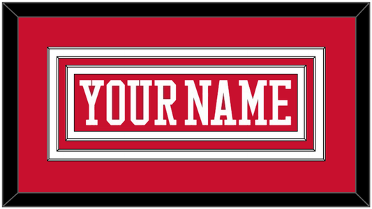 Boston Hockey Nameplate - Road Red - Premier Tier 1