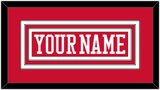 Boston Hockey Nameplate - Road Red - Triple Mat 1